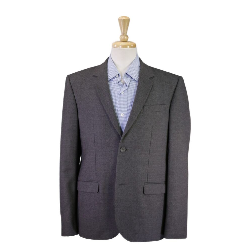 Marc by Marc Jacobs Gray Wool Fleece 2-Btn Blazer Jacket Large 40R